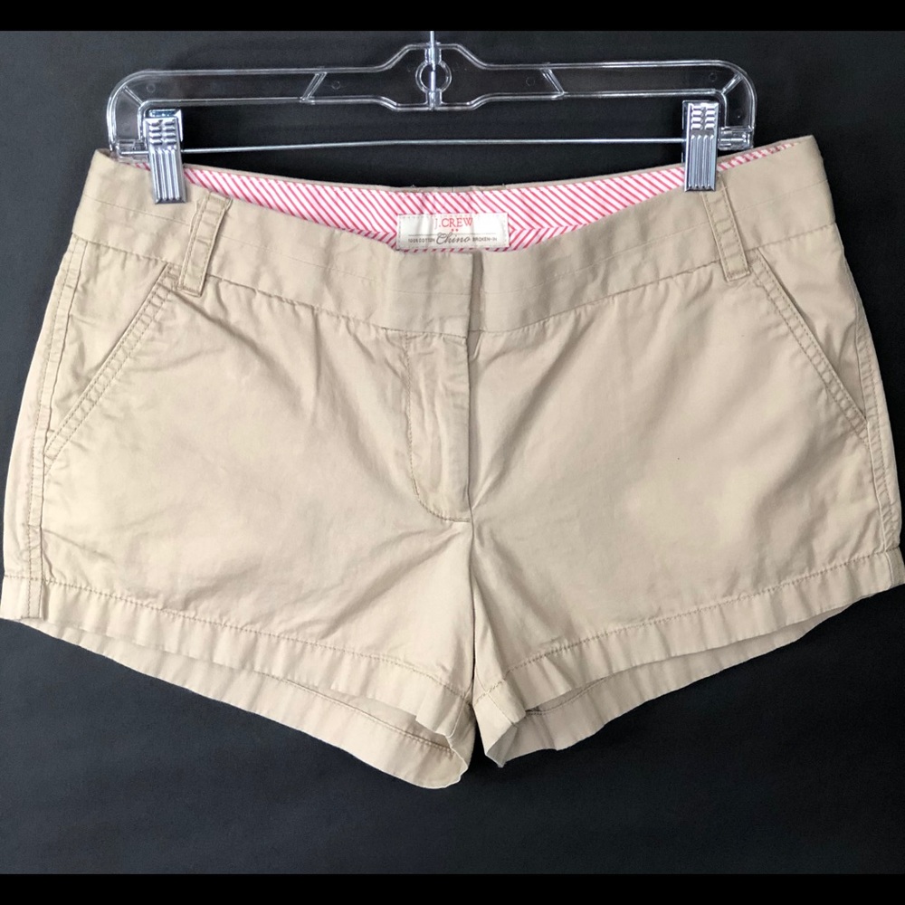 J Crew Chino Shorts Tan size 8